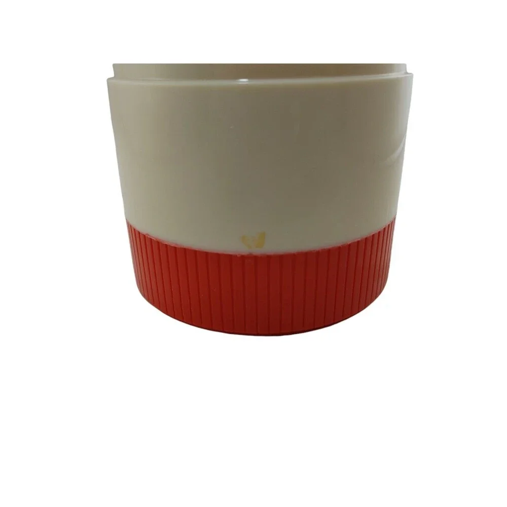 Vintage Aladdin Thermo Jar #7000 Insulated Food Storage Red White USA Retro